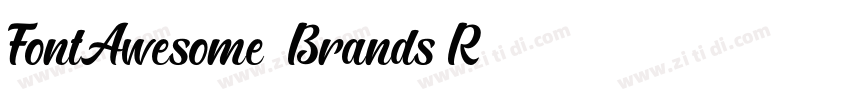 FontAwesome6Brands R字体转换